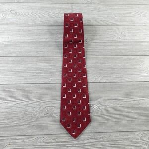 A. Sulka & Company All Silk Tie NYC 3D Cube Geometric All Over Pattern